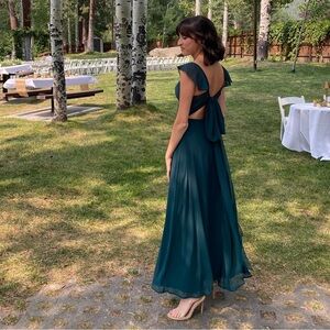 Azazie Bridesmaid Dress Color Pine XS